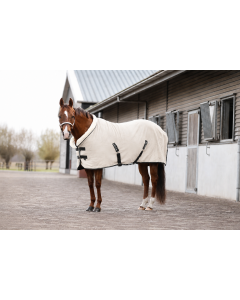 Fleece rug with collar