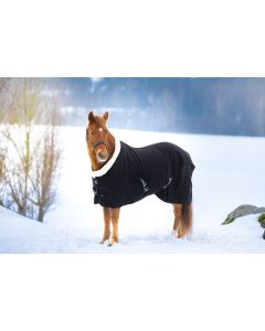 Fleece rug with collar